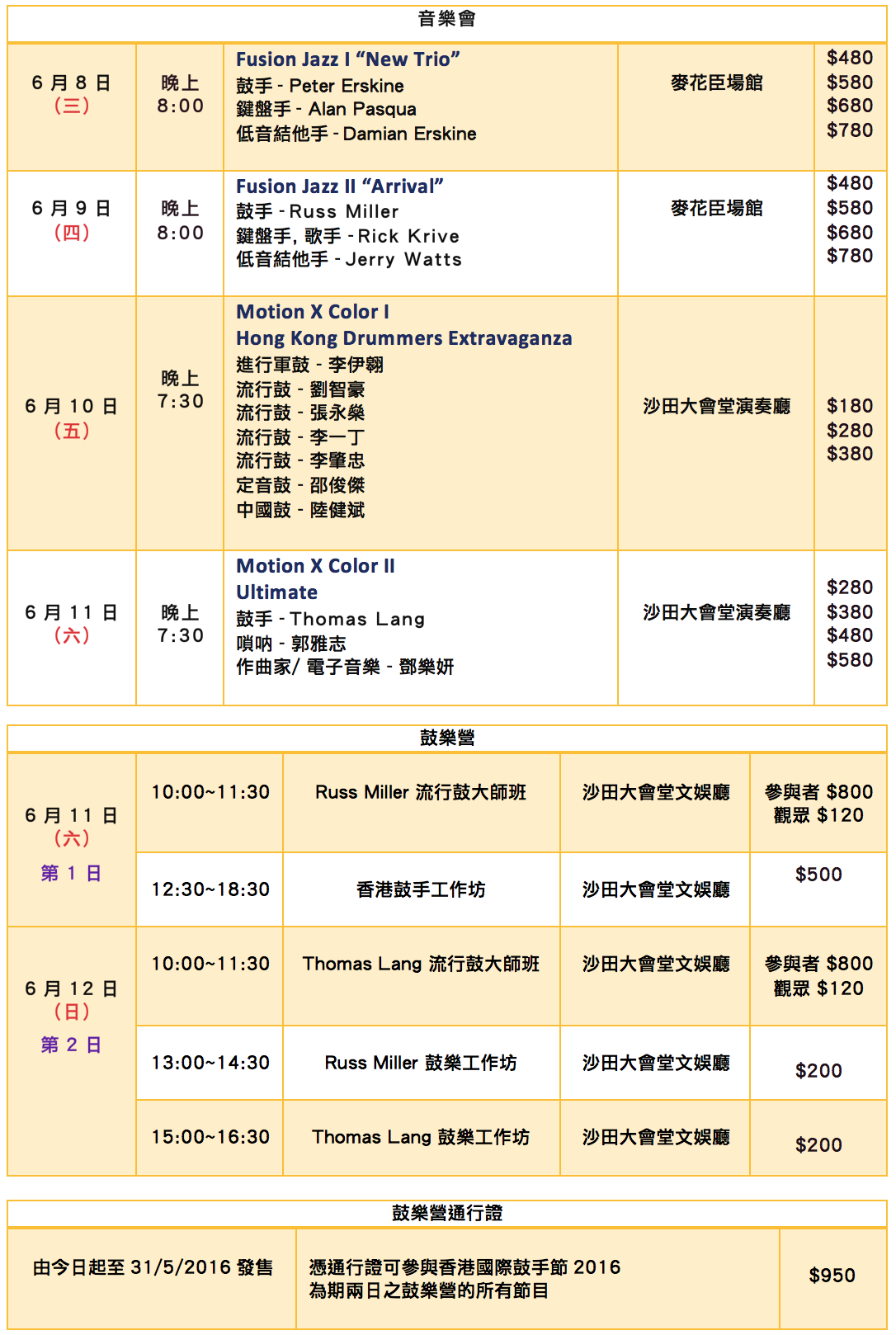 乐器| 邓乐姸(星级导师) - 2016 香港国际鼓手节